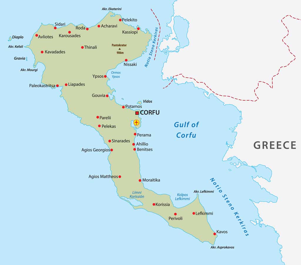 Corfu Map