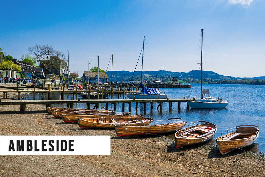 Ambleside on the shores of Lake Windermere