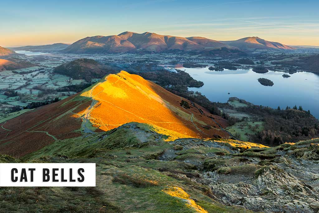 Cat Bells walk offering great views over Derwentwater and Keswick
