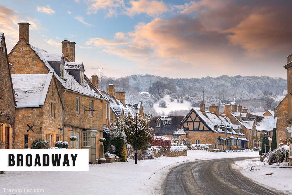 Broadway in winter, Cotswolds