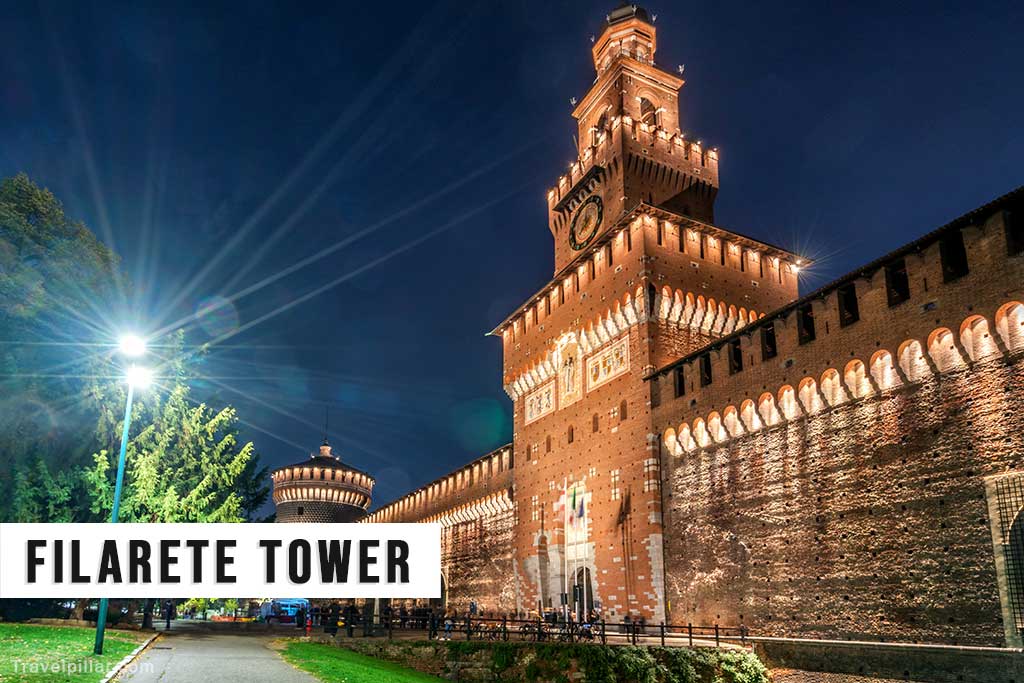 Filarete Tower, Sforza Castle, Milan Italy