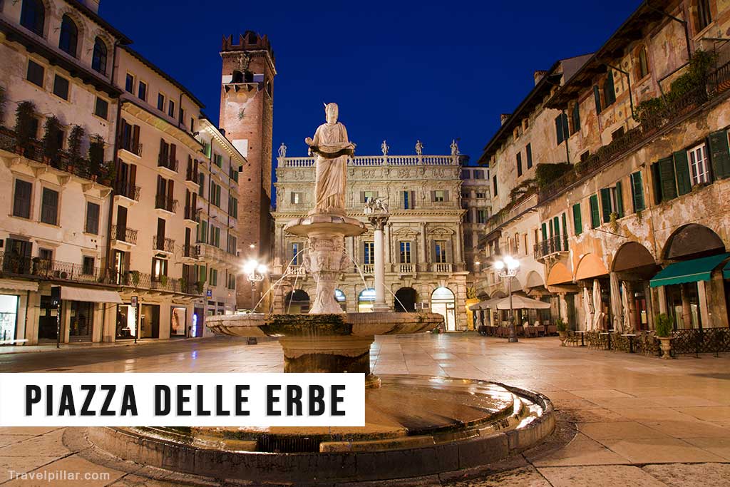 Piazza delle Erbe, Verona, Italy
