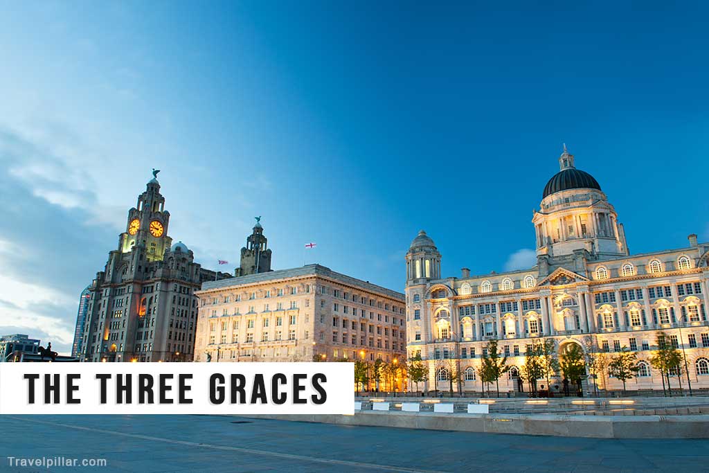 The Three Graces, Liverpool, England, UK