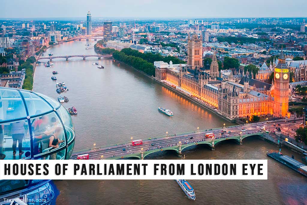 Houses of Parliament viewed from the London Eye