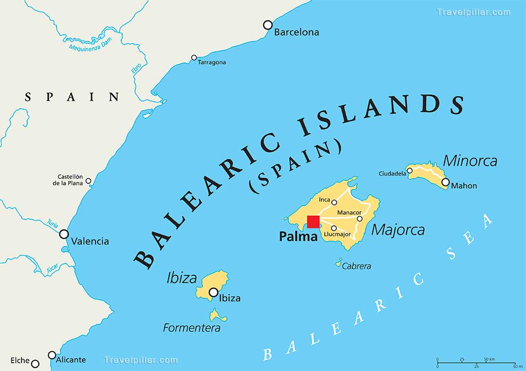 Balearic Islands Map