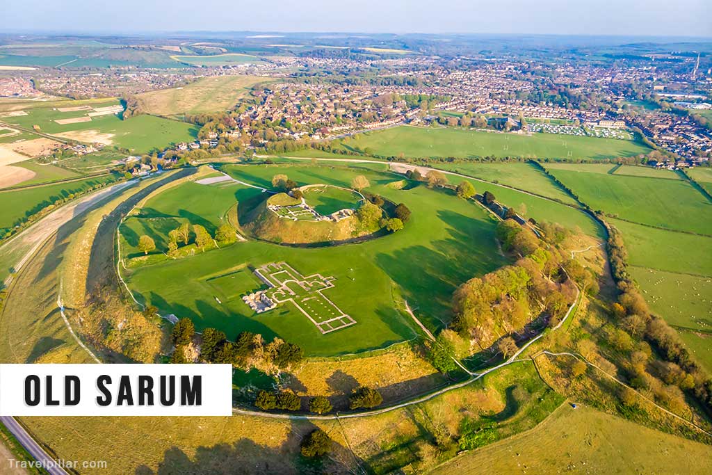 Old Sarum, Salisbury, Wiltshire, England