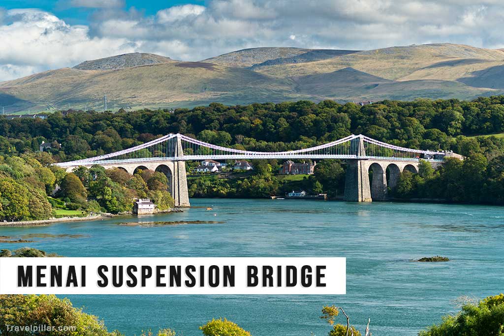 Menai Suspension Bridge, Anglesey, Wales, UK