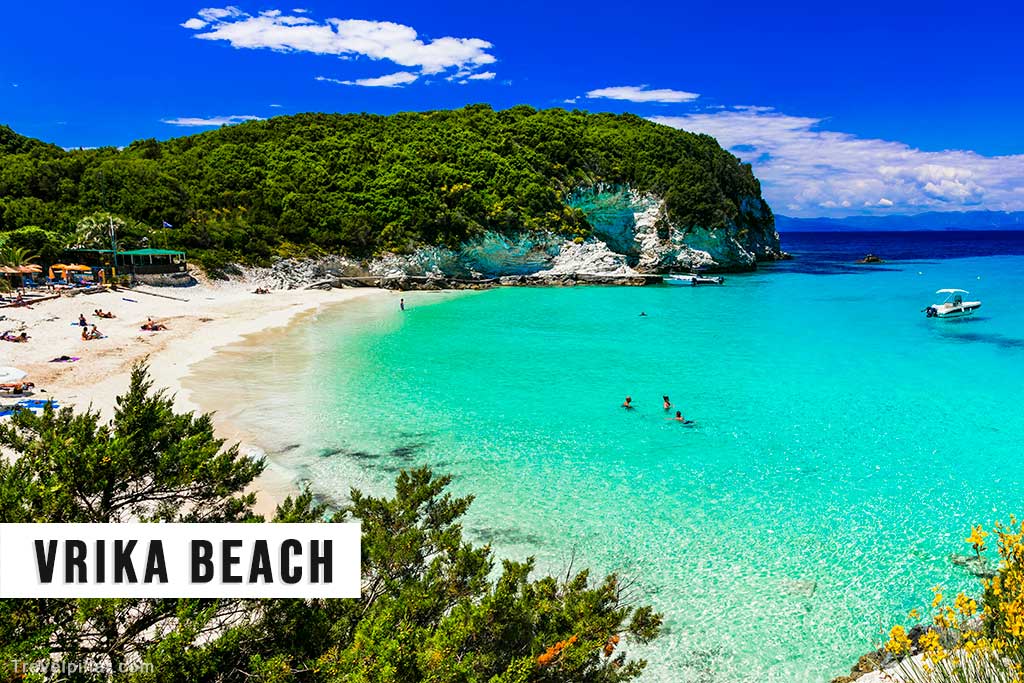Vrika Beach, Antipaxos, Greek Islands