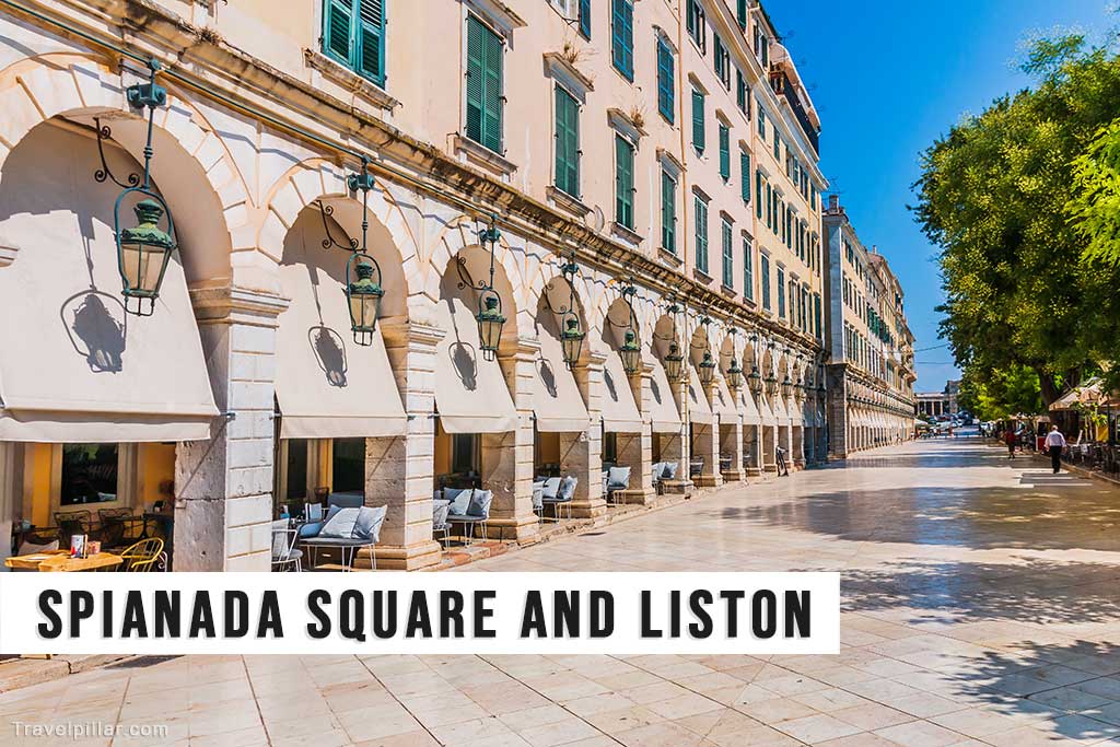 Spianada Square and Liston, Corfu Old Town, Greek Islands