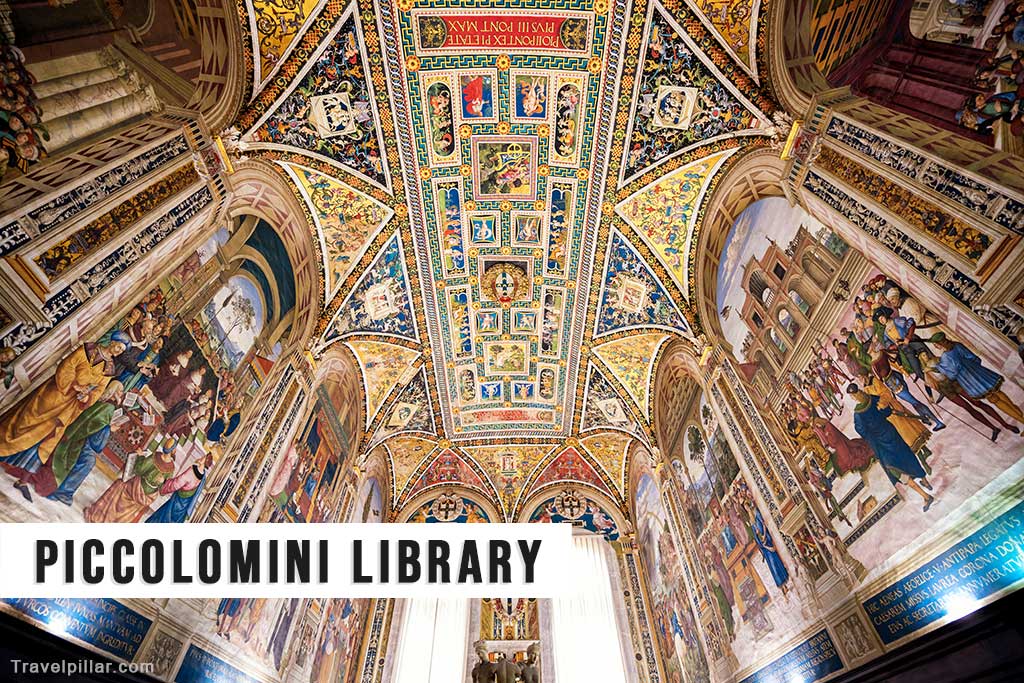 Piccolomini Library at the Siena Cathedral, Siena, Tuscany, Italy