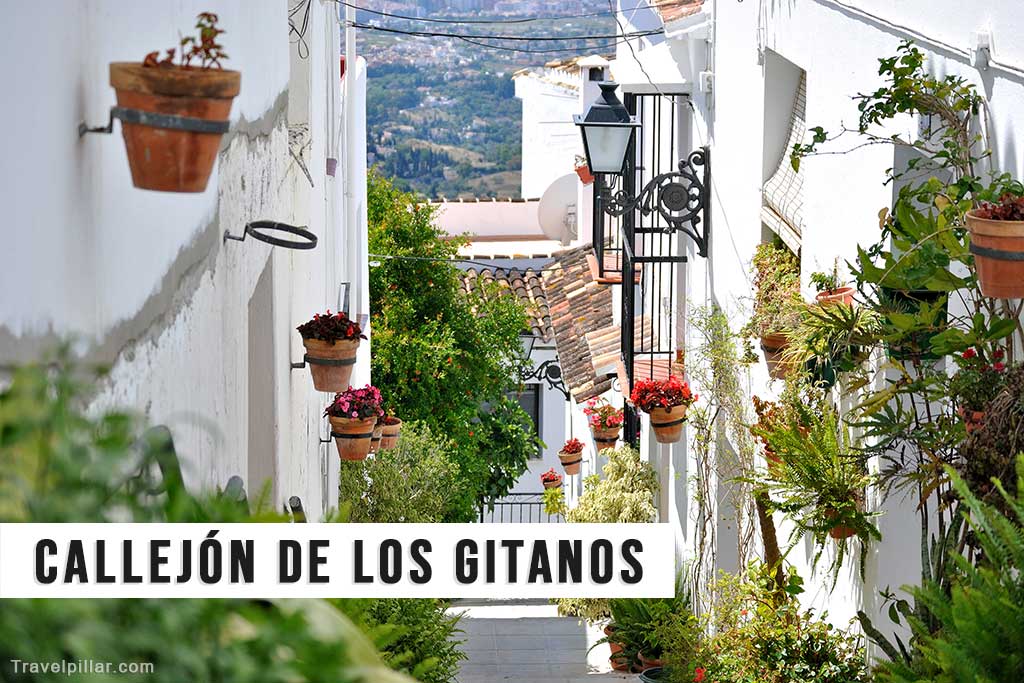 Callejón de los Gitanos, Mijas Pueblo, Costa del Sol, Spain