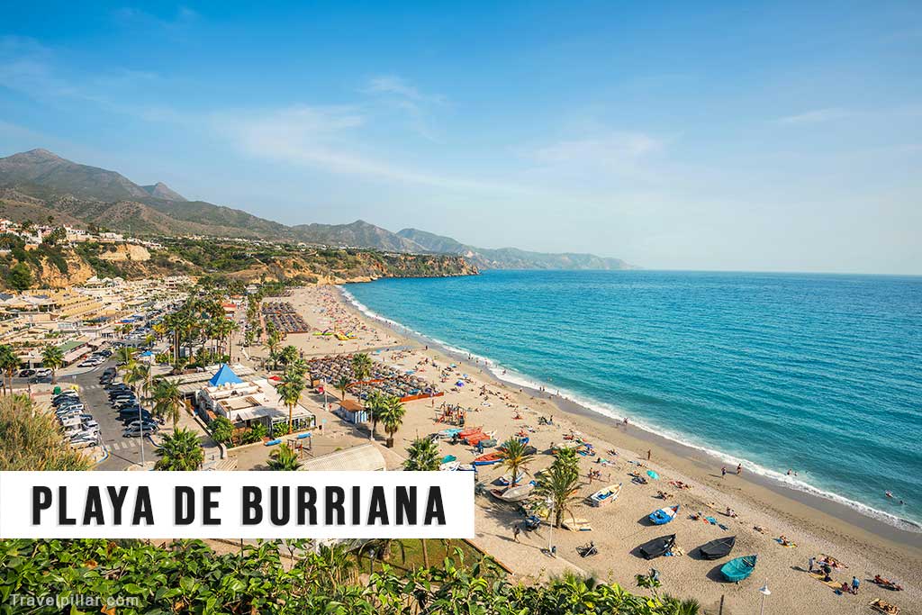 Playa de Burriana, Nerja, Costa del Sol, Spain