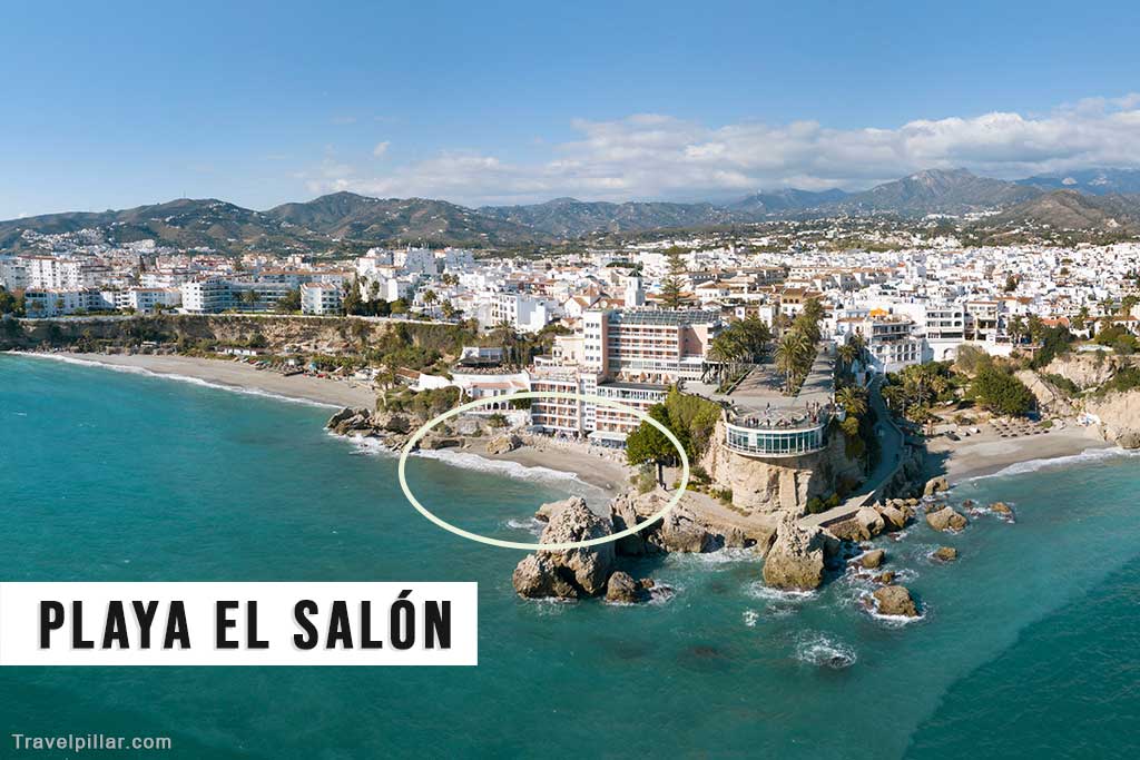 Playa El Salon, Nerja, Costa del Sol, Spain