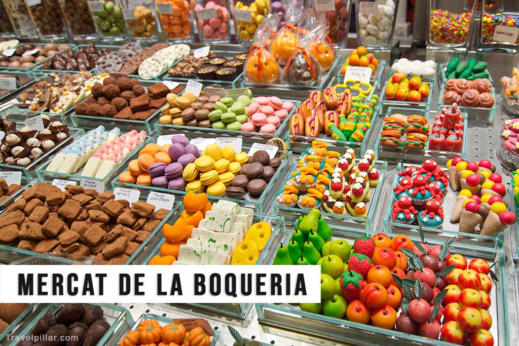 Mercat de la Boqueria, La Rambla, Barcelona, Spain