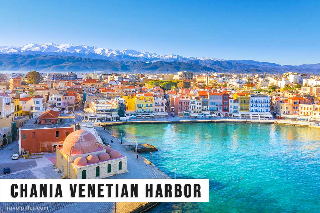 Chania Venetian Harbor, Crete, Greece