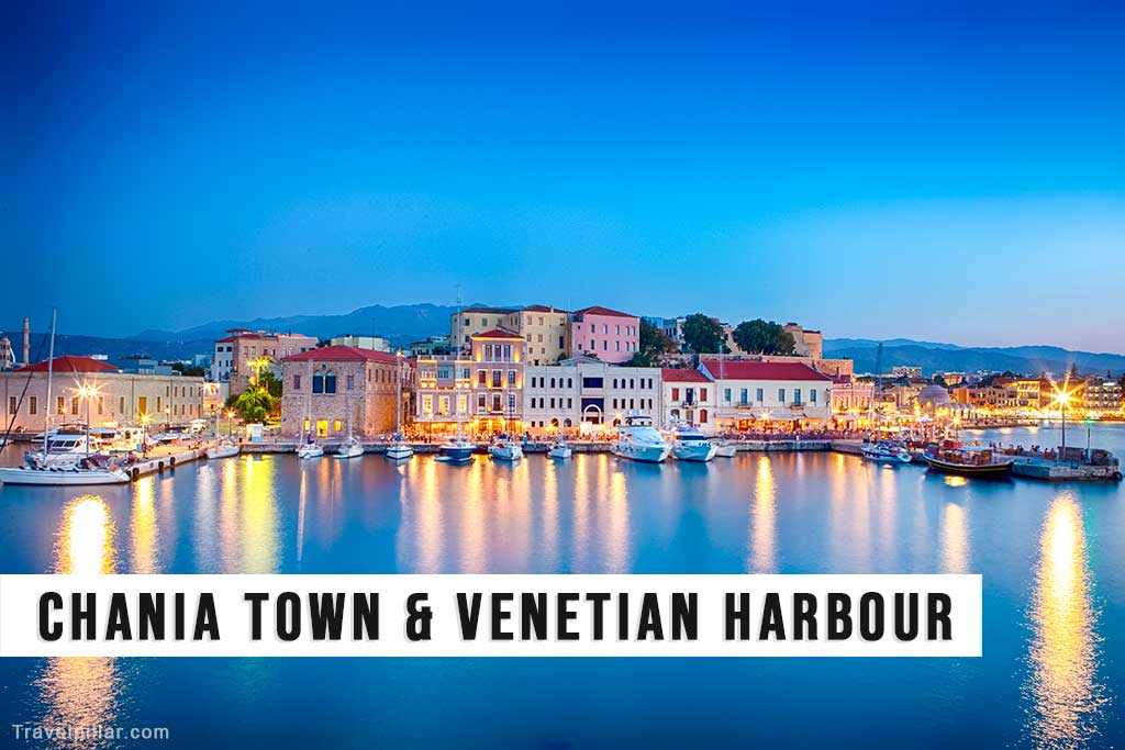 Chania Town and Venetian Harbour, Crete, Greece