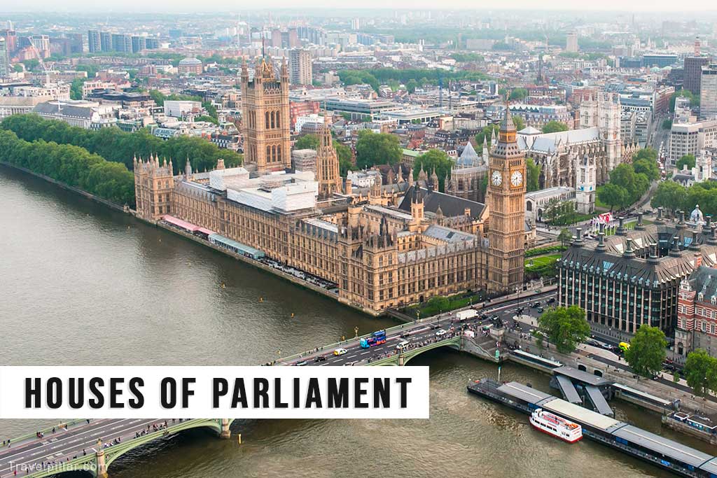 The Houses of Parliament viewed from the London Eye