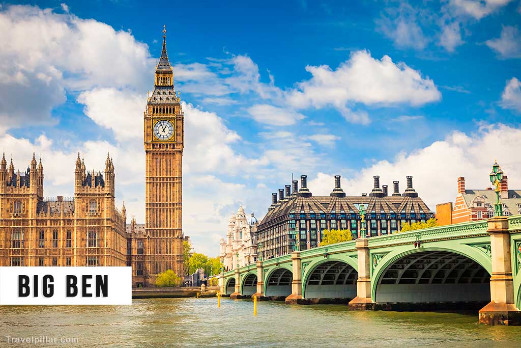 Big Ben and Westminster Bridge, London
