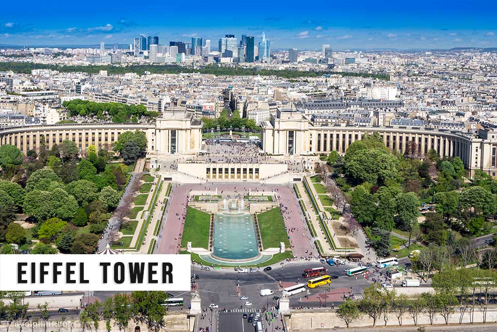 View of the Trocadero from the Eiffel Tower