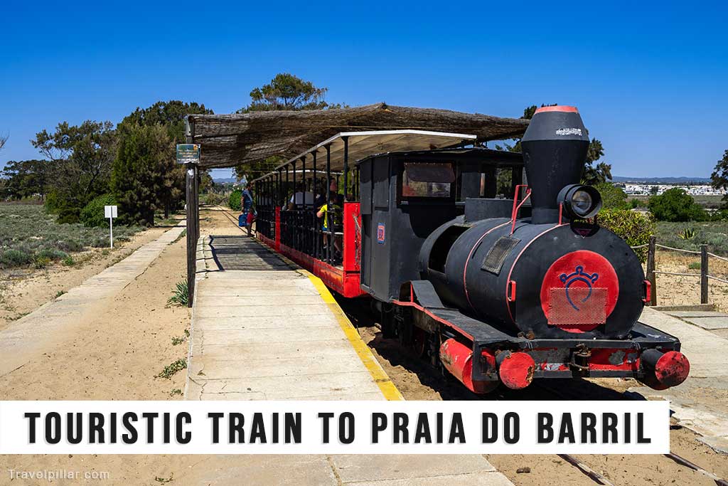 Tourist Train to Praia do Barril Beach on Tavira Island