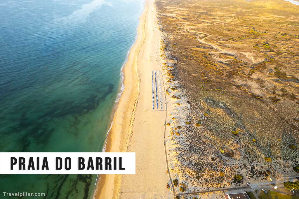 Praia do Barril Beach, Tavira Island, Portugal