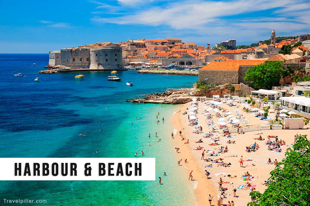 Dubrovnik Harbour and Beach, Croatia