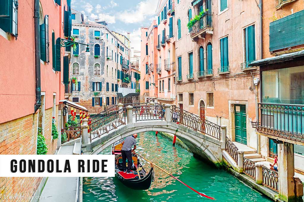Take a gondola ride in Venice, Italy