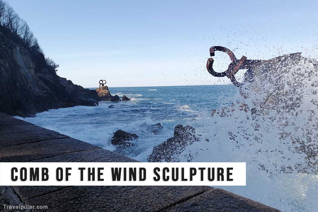 Comb of the Wind Sculpture, San Sebastian, Spain