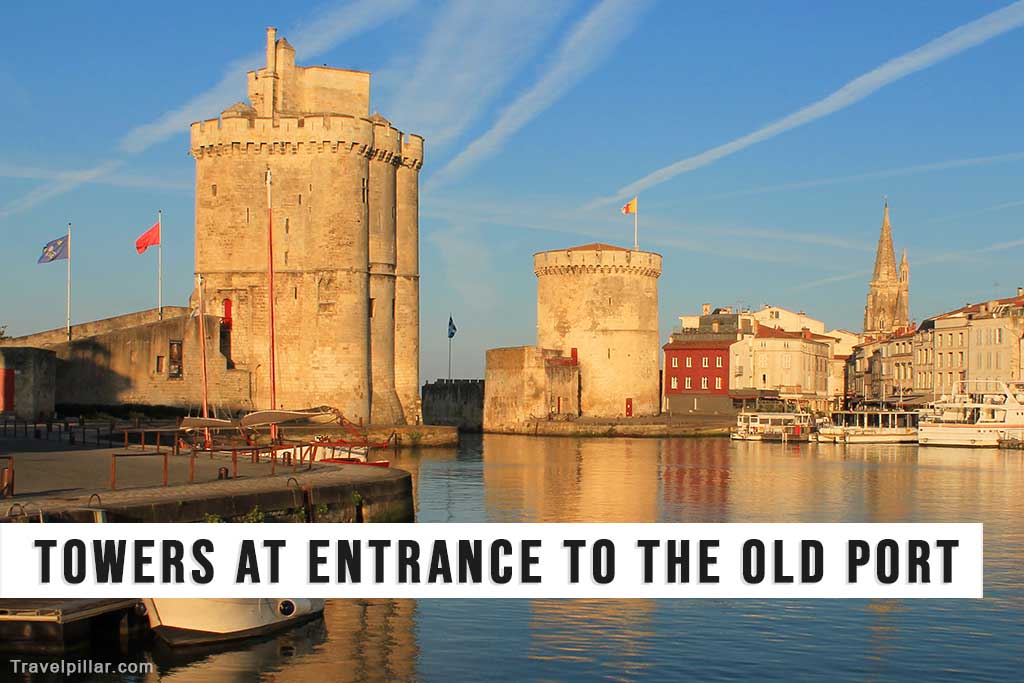 Towers at the entrance to the Old Port (Vieux Port), La Rochelle, France
