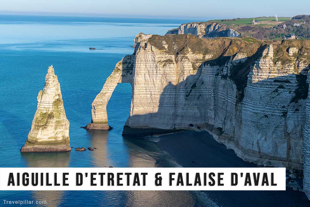 Aiguille d'Etretat and Falaise d'Aval, Normandy, France