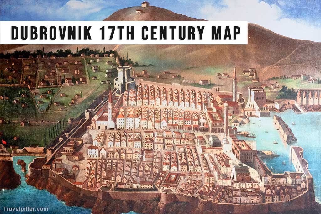 Dubrovnik 17th Century City Map
