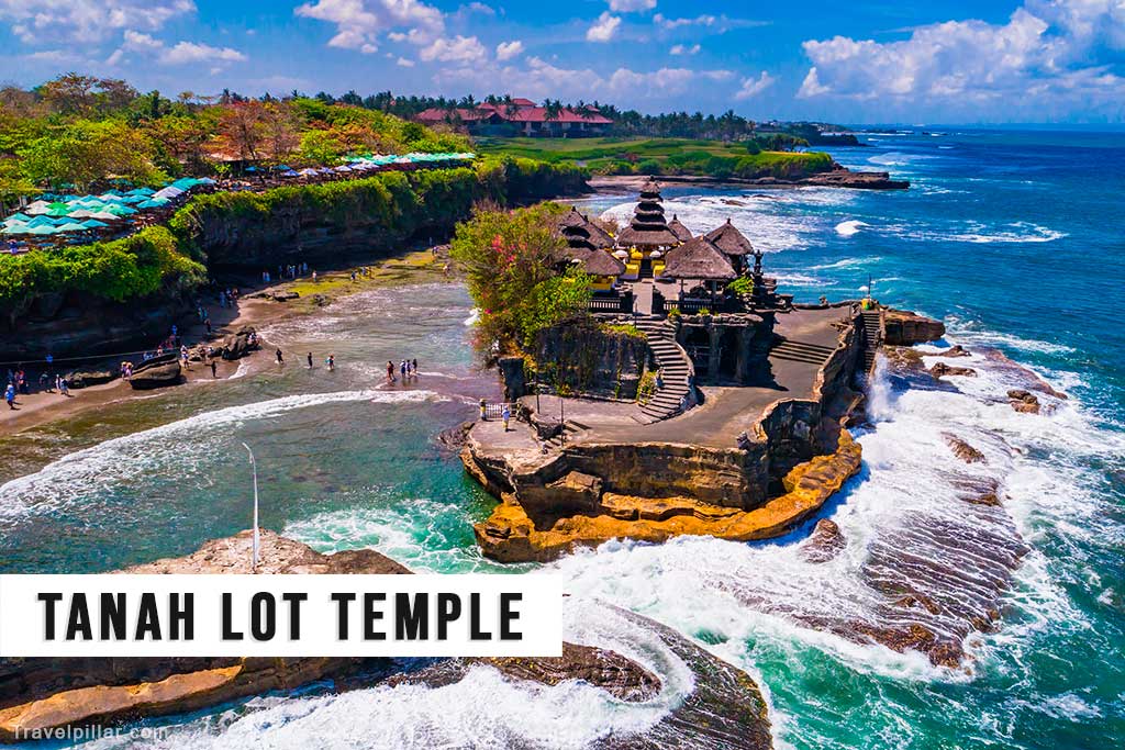 Aerial view of Tanah Lot Temple, Bali