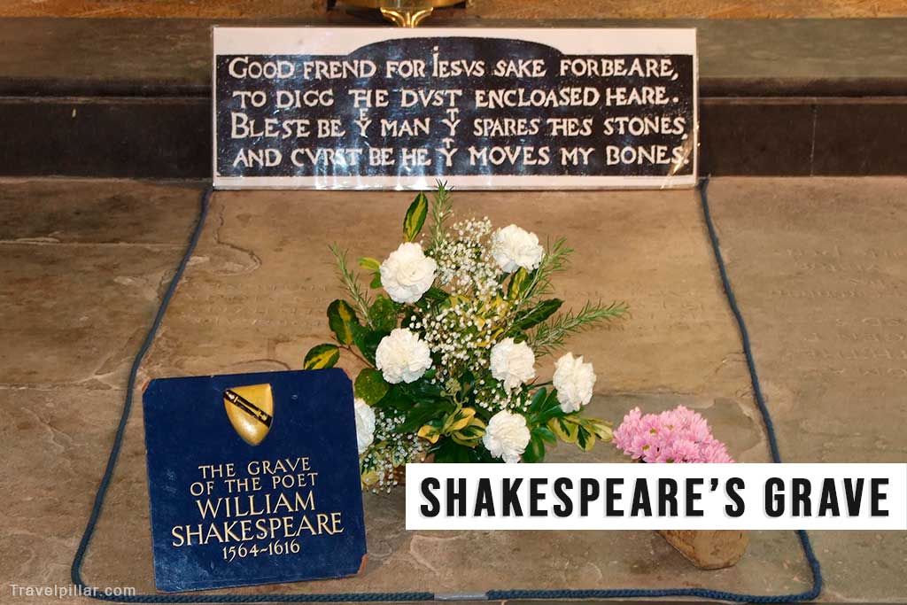 Shakespeare's Grave, Holy Trinity Church, Stratford Upon Avon, England
