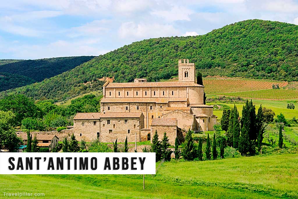 Sant’Antimo Abbey (Abbazia di Sant'Antimo), Montalcino, Tuscany, Italy