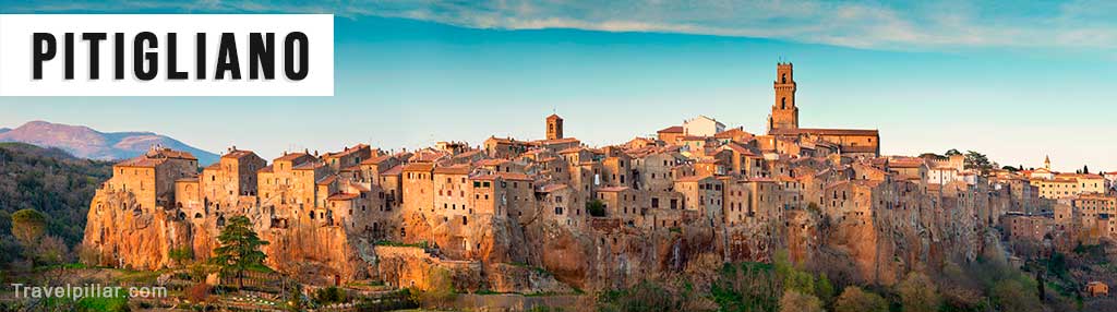 Panoramic View of Pitigliano, Tuscany, Italy