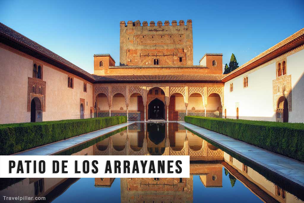 Patio de los Arrayanes (Court of the Myrtle), Alhambra, Granada, Spain