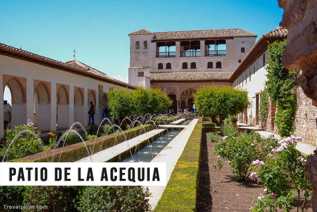 Patio de la Acequia, Alhambra, Granada, Spain