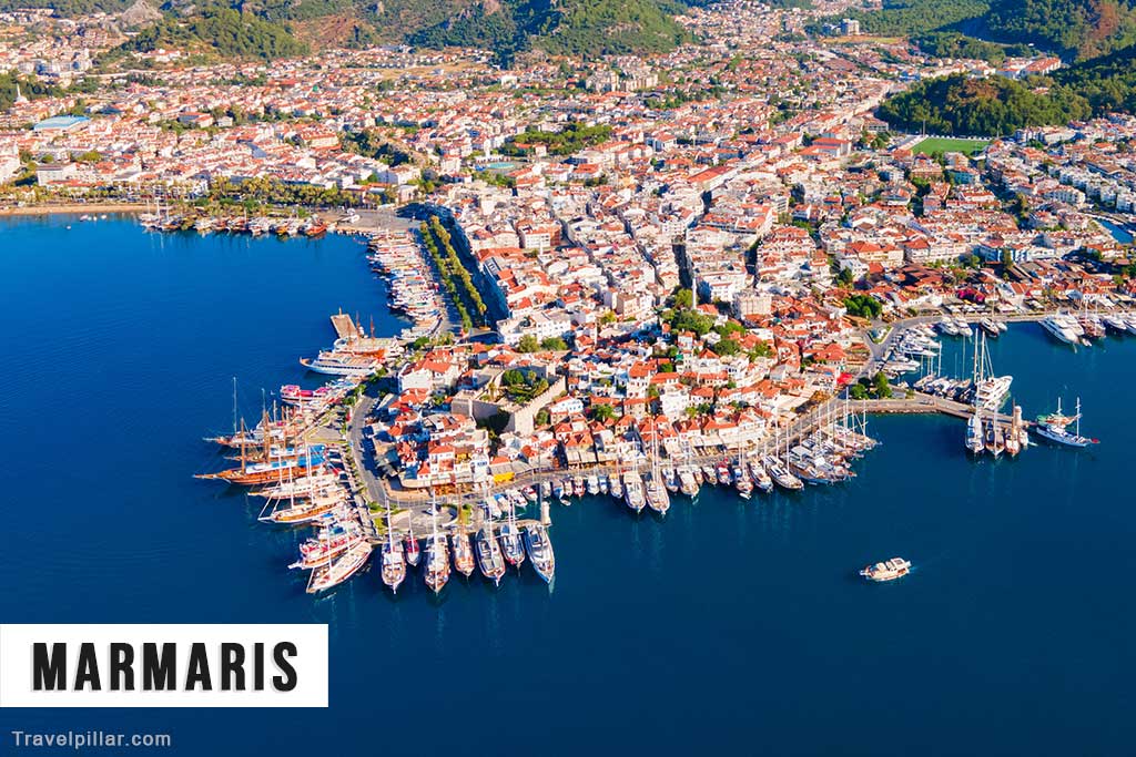 Aerial view of Marmaris, Turkey