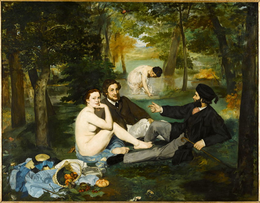 Luncheon on the Grass (Le Déjeuner sur l’herbe) by Édouard Manet