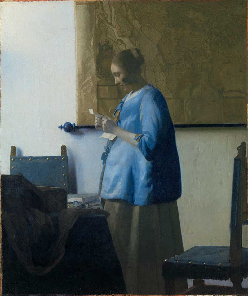 "Woman Reading a Letter" - Johannes Vermeer