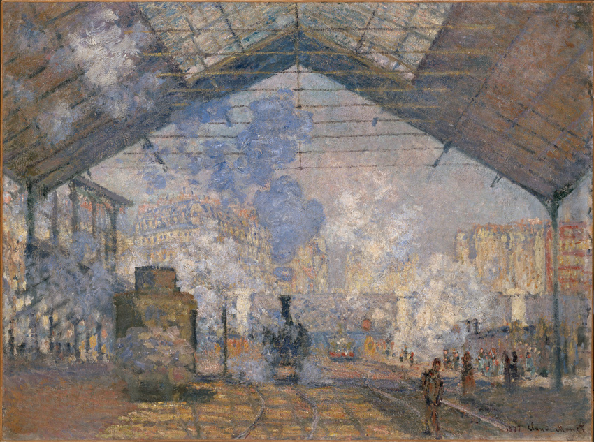 "La Gare Saint-Lazare" by Claude Monet (1877)